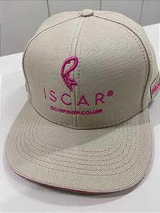 BONÉ ISCARFISHER - BEGE E ROSA