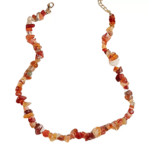 Choker Cristal Ágata de Fogo