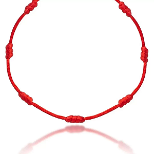 Pulseira de 7 Nós Vermelha