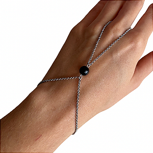 Pulseira Jade Prateada