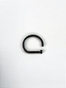 Nariz Argola D Ring Pvd Black Titânio