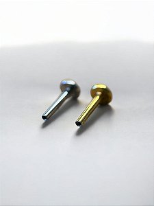 Haste para Piercing Labret Titânio