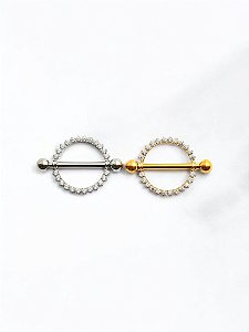 Mamilo Ornamentado Zircônias Titânio