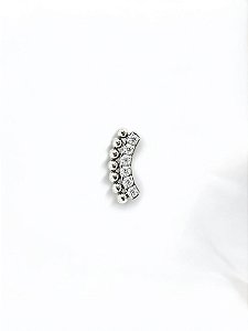 Labret Cluster Zircônias com 7 Esferas Titânio