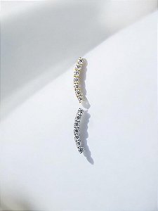 Labret Cluster Fino com Zircônias Mini Titânio