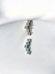 Labret Cluster com 5 Zircônias Titânio