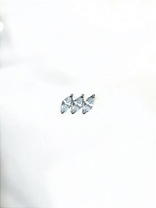 Labret Navete 3 Zircônias Titânio