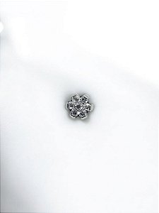 Topo Microdermal Flor Mix Zircônias Titânio