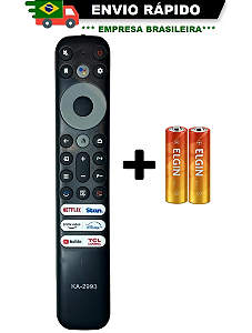CONTROLE REMOTO COMPATÍVEL COM TV TCL SMART LE-7689/ KA-2993