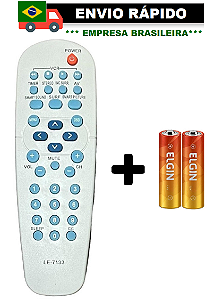 CONTROLE REMOTO COMPATÍVEL COM TV PHILIPS COM FUNÇOES BASICAS DVD LE-7133