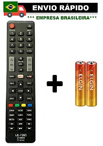 CONTROLE REMOTO COMPATÍVEL COM TV SEMP TOSHIBA LE-7263