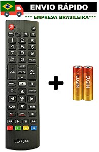 CONTROLE  P/TV SAMSUNG/ LG TVS SMART/ LED/LCD LE-7044