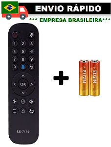 CONTROLE  REMOTO PARA RECEPTOR HTV 6/7 LE-7149/KA-3021