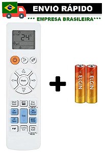CONTROLE REMOTO COMPATÍVEL COM AR CONDICIONADO SAMSUNG LE-7091