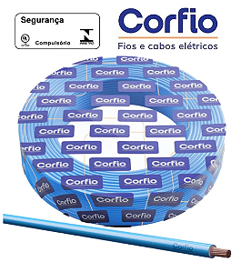 CABO FLEXIVEL 750V 4MM CORFIO AZUL 100 METROS
