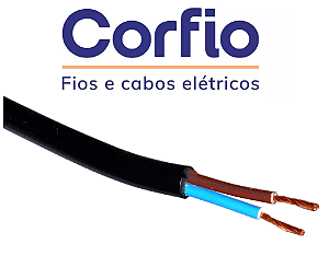 CABO PP 500V 2 X 1,00MM CORFIO 2 VIAS 50 METROS
