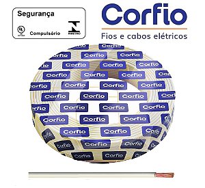 CABO FLEXIVEL 750V 10MM CORFIO BRANCO 50 METROS