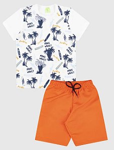 Conjunto Camiseta/Bermuda Masculino Praia