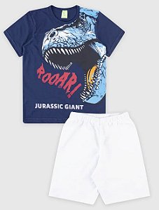 Conjunto Infantil Camiseta/Bermuda Masculino Rex