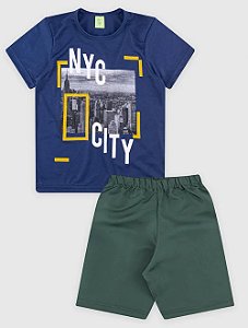 Conjunto Camiseta/Bermuda Masculino Nic City