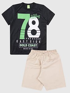 Conjunto Camiseta/Bermuda Masculino Surfing