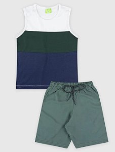 Conjunto Regata/Bermuda Masculino Branco