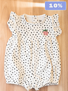 Macacão Romper Sementinhas e Morango