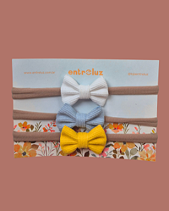 Trio de Laços Baby Girly Sweet