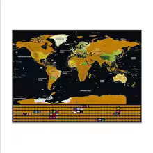 Mapa-mundi para raspar