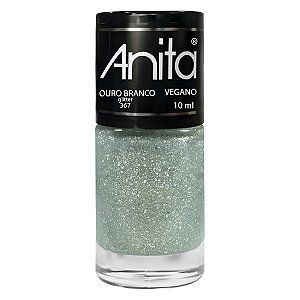 Esmalte Ouro Branco Glitter Coleção Anita 367
