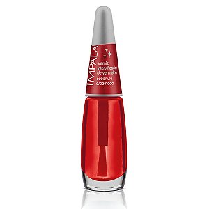 Esmalte Impala Cuidados Especiais - Verniz Intensificador de Vermelho Cobertura Espelhada