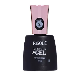 ESMALTE RISQUE DIAMOND GEL TOP COAT FIXADOR  9,5ML