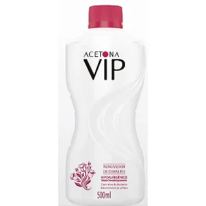 VIP ACETONA (REMOVEDOR) ESMALTES 500ML UNID