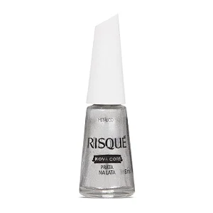 Esmalte Prateado Risqué Prata Na Lata