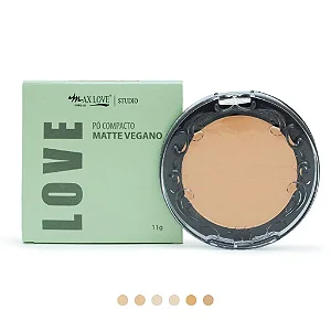 Pó Compacto Matte Vegano 52 ao 57 Unidade - Max Love