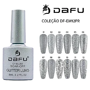 ESMALTE	GEL DAFU DF-EM12PR UV&LED	RIO DE PRATA 8ML