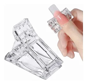 Kit 5 Presilhas Transparentes Curvatura C Unhas Gel 3,5 Cm
