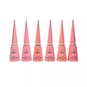 COLEÇÃO COVER FLUSH 06 CORES ESMALTE EM GEL - D&Z