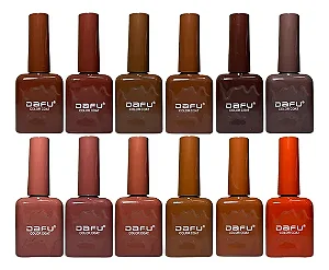 ESMALTE EM GEL DF EM12 M1 COLEÇÃO MARROM 10ml- DAFU