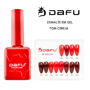 ESMALTES EM GEL DAFU COLEÇÃO TONS DE VERMELHO 12 CORES