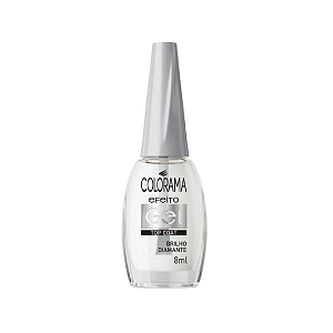 Top Coat Efeito Gel - Colorama - Brilho Diamante