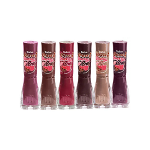 COLEÇÃO ESMALTES DAILUS CHOCO CHERRY COM CHEIRINHO
