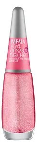 Esmalte Impala Viva Ame e Brilhe Glitter 3D Ninguém Me Segura 7,5ml
