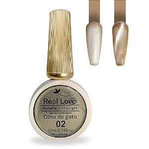 Esmalte em Gel 10ml Refletivo Glitter Olho de Gato 02 - Real Love