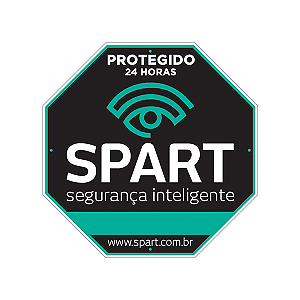 Placa Empresa Segurança Corte Octagonal