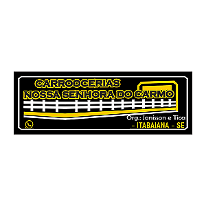 Placa Furgões e Carrocerias Alto Relevo