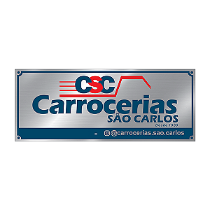Placa Furgões e Carrocerias Alto Relevo