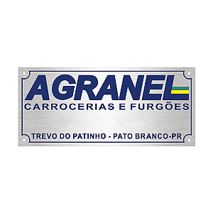 Placa Furgões e Carrocerias Alto Relevo