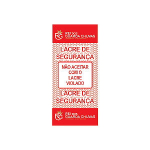 Lacre de Segurança - Casca de Ovo e VOID 10x3