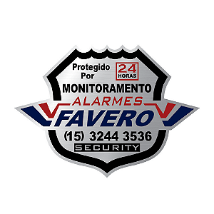 Placa Empresa Segurança Corte Formato